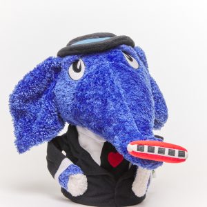 Slumpy the Sad Elephant hand puppet